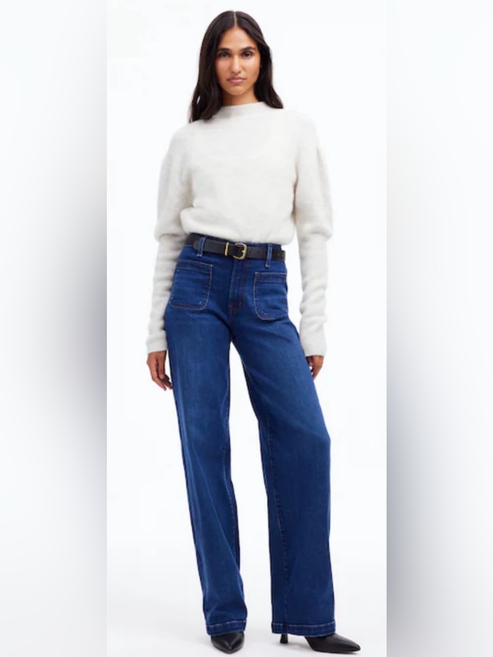 Madewell Emmett High-Rise Wide-Leg Jeans